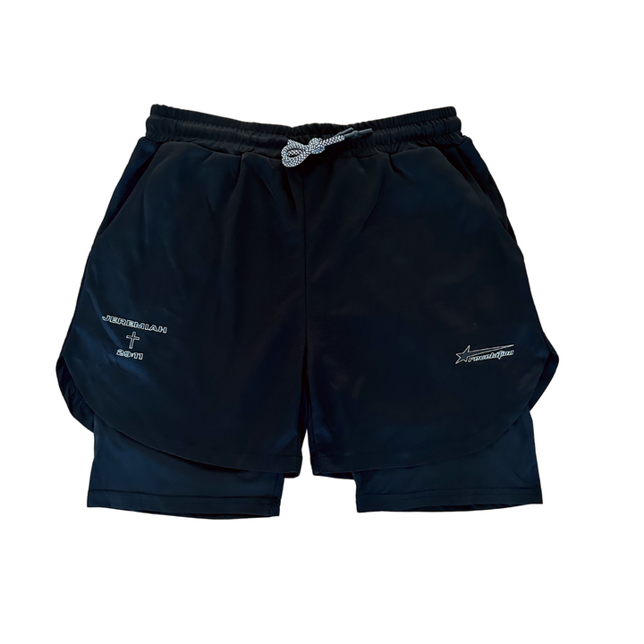 Jeremiah 29:11 Compression Double Layer Shorts