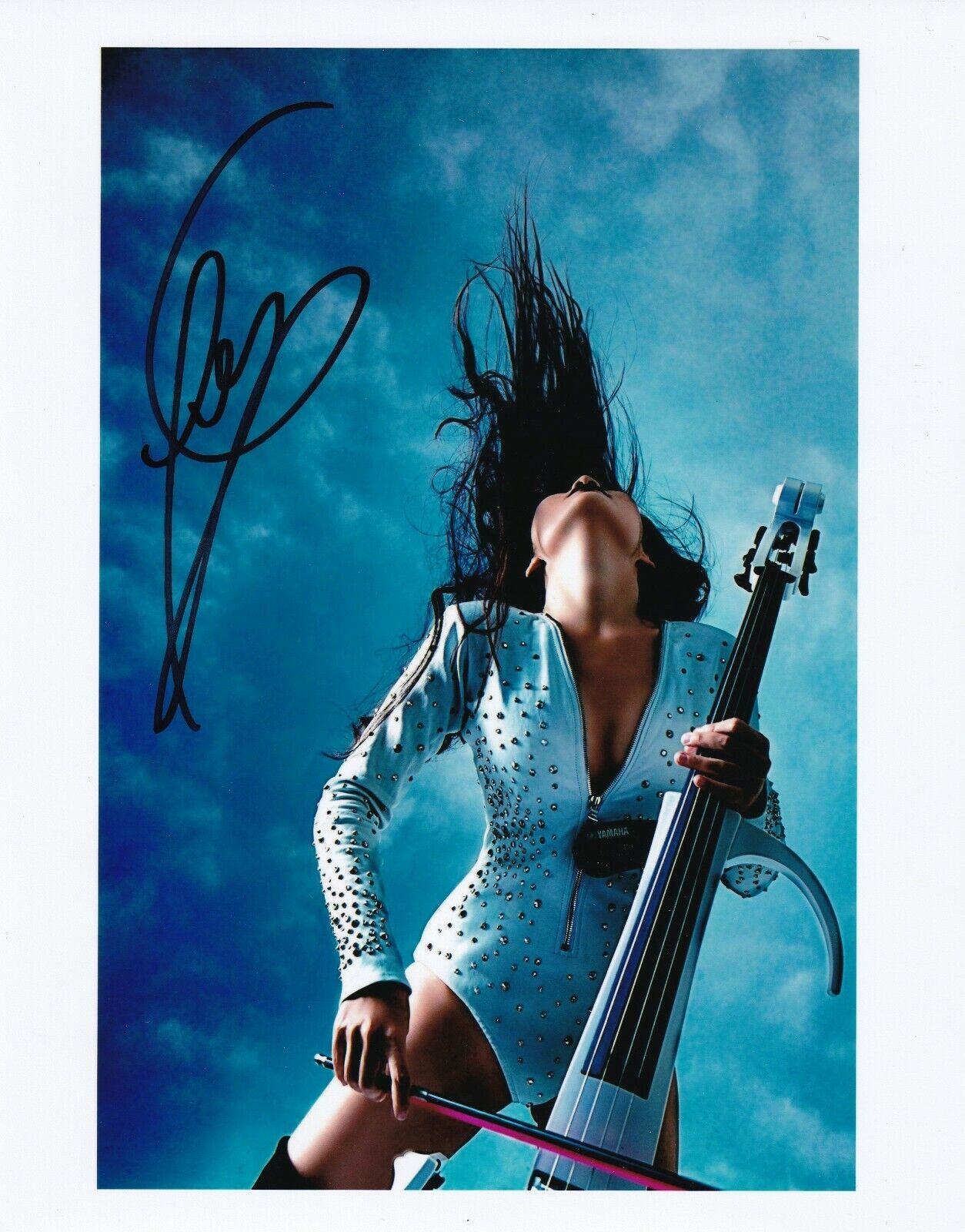 Tina Guo cellist REAL hand SIGNED Photo Poster painting #2 COA Autographed Musician Hans Zimmer