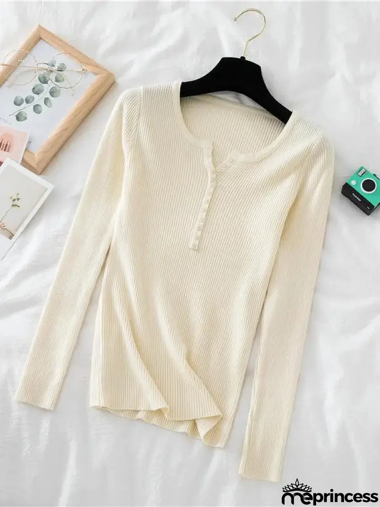 Women's Polyester V-Neck Full Sleeves Solid Pattern Sweater