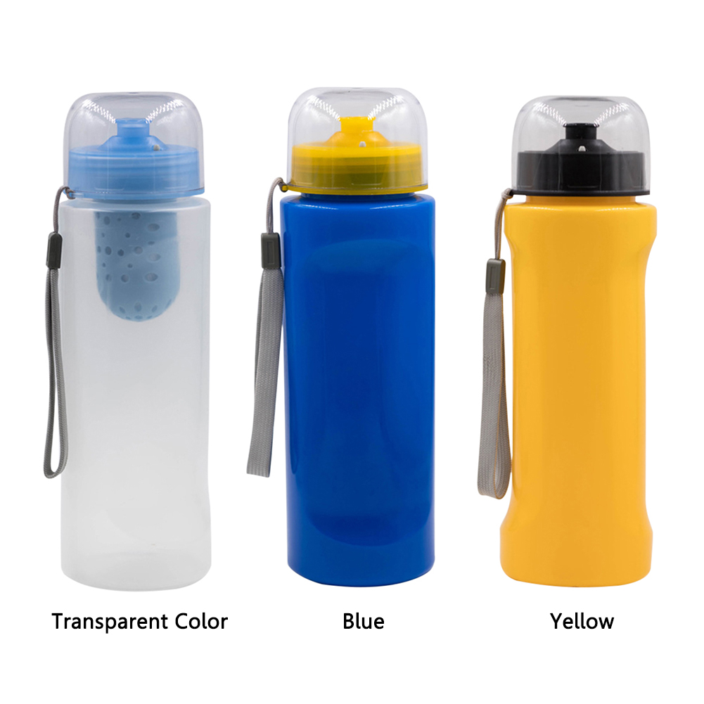 

750ml Filter Cup Outdoor Hiking Camping Water Purification Drinking Bottle, Transparent color, 501 Original