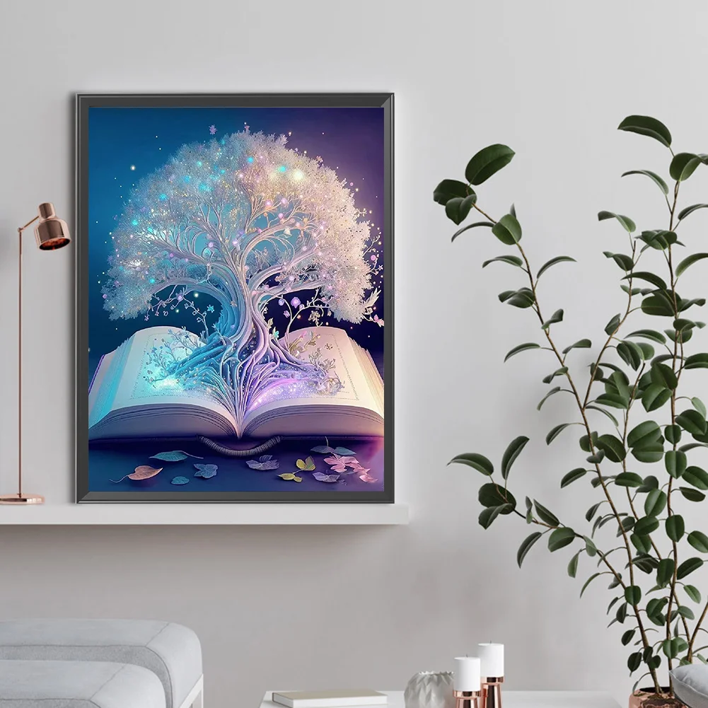 Diamond Painting - Full Round Drill - Book Tree(Canvas|30*40cm)