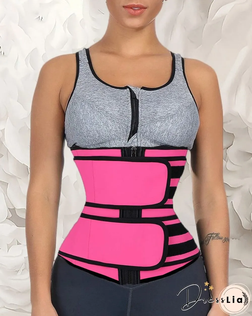 Solid Waist Trainer Corset Neoprene Sweat Belt Tummy Slimming Sport Shapewear Breathable