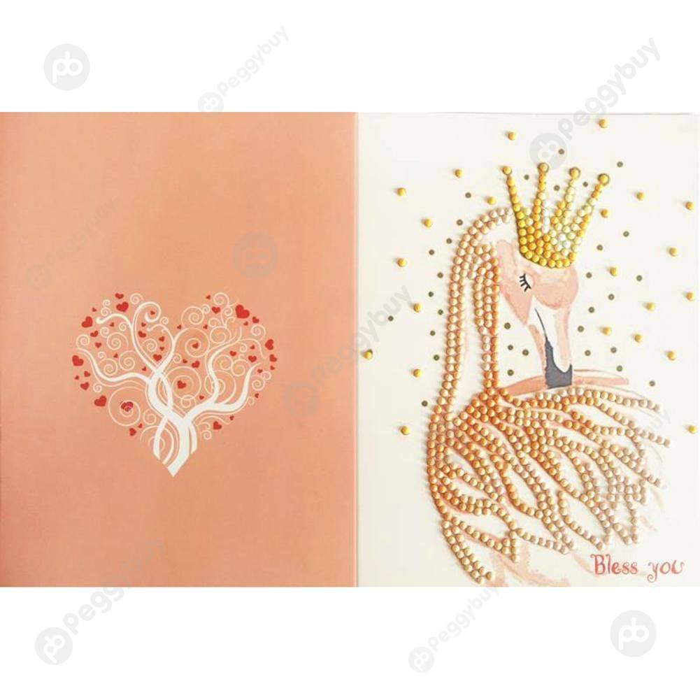 

Crown Deer Wedding-Creative Diamond Greeting Card, 501 Original