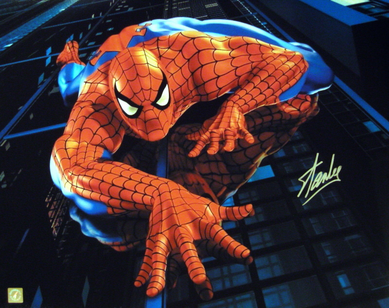 Stan Lee Autographed Signed Spiderman Marvel 16x20 Photo Poster painting ASI Proof