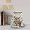 (US Local)Acrylic Wooden Owl Bag Shape Diamond Painting Piggy Bank Storage Box Kit