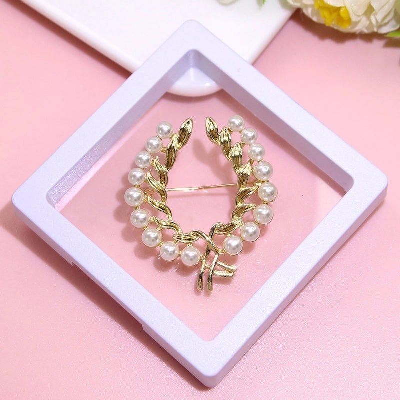 Basic Modern Style Classic Style Pin Animal Flower Alloy Plating Inlay Artificial Pearls Rhinestones Women’s Brooches