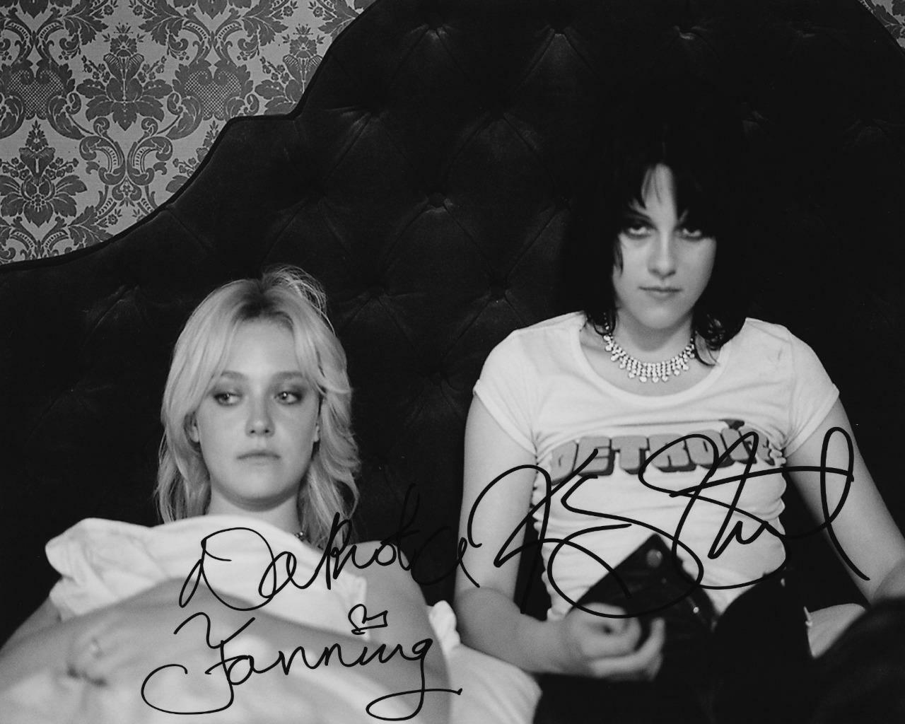 The Runaways Stewart, Fanning SIGNED AUTOGRAPHED 10 X 8 REPRODUCTION Photo Poster painting PRINT