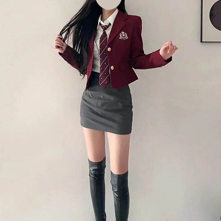 British Style Japan School Uniform Sets Cosplay Costume Anime Girl