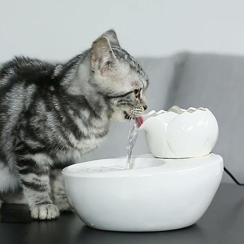 Ceramics Cat Water Dispenser
