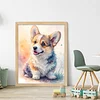 Corgi Dog-11CT Stamped Cross Stitch 40*50cm/15.75*19.69in