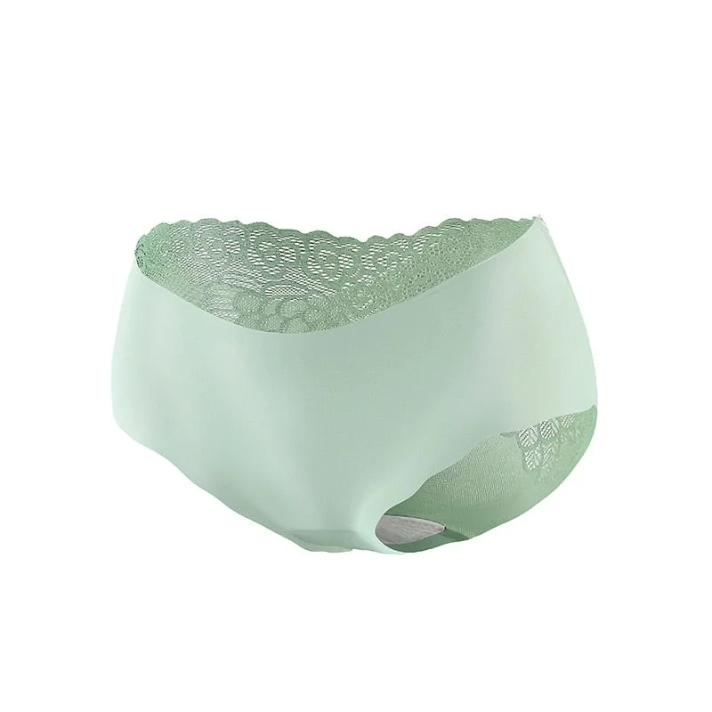 FINETOO Women's Lace Underwear Sexy Panties Woman Knickers  Pantys Mesh Floral Lingerie Female Seamless Briefs Underpants M-XL