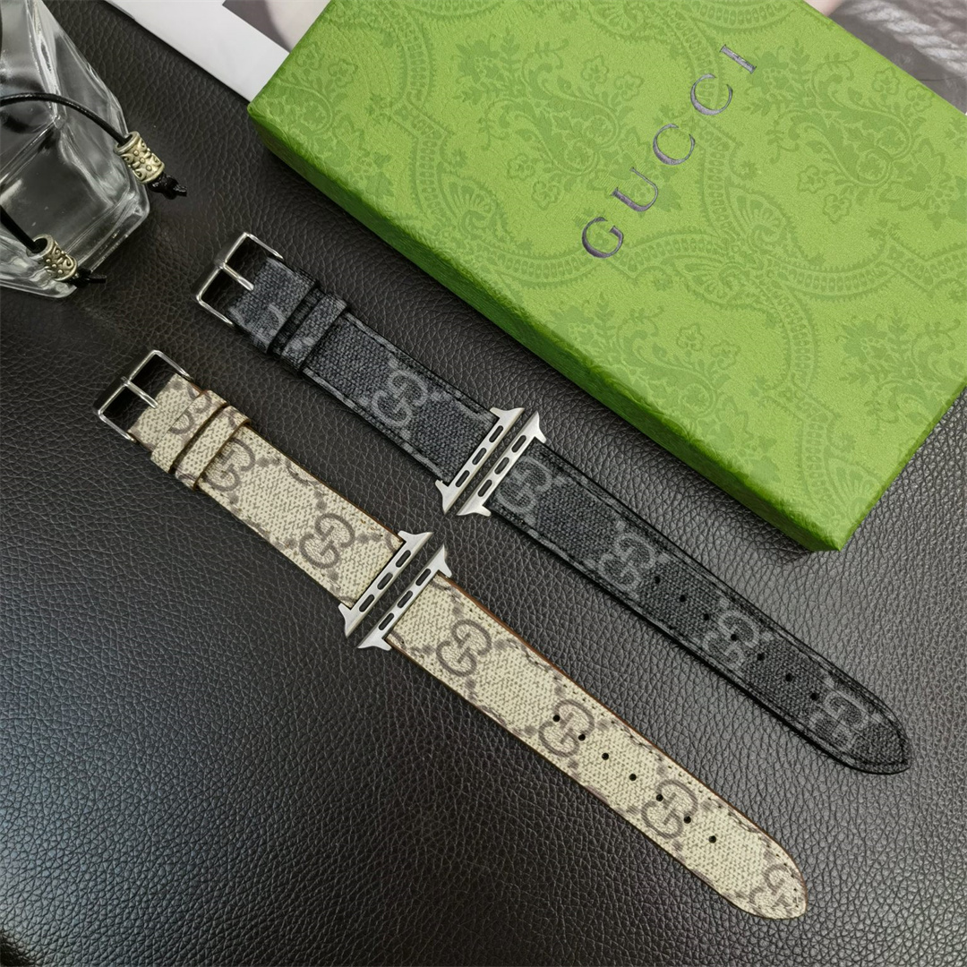 Gucci Ophidia GG Leather Apple Watch Replacement Strap