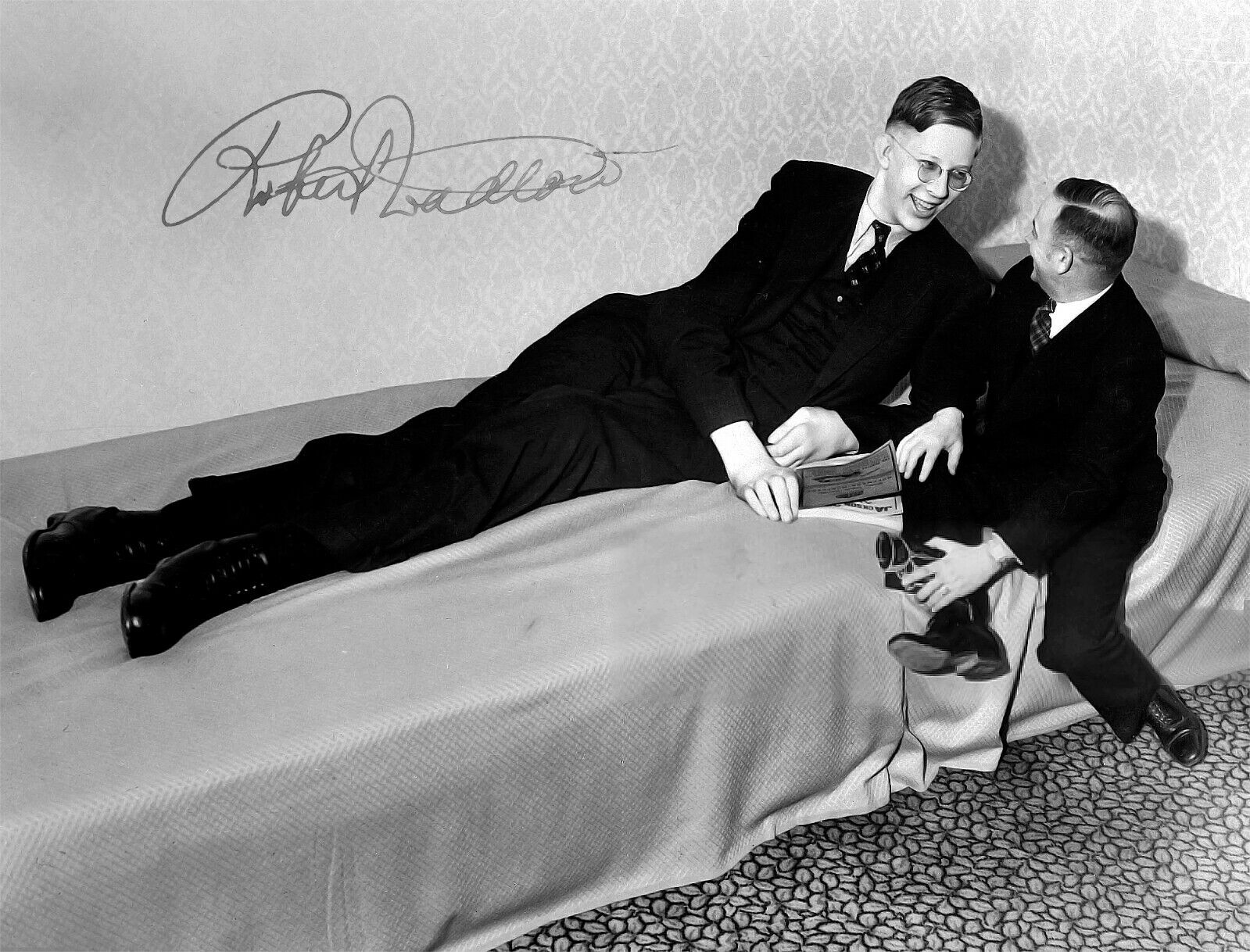 ROBERT WADLOW 9 FOOT GIANT SIGNED AUTOGRAPH 8.5X11 Photo Poster painting GENESIS 6 FALLEN ANGELS