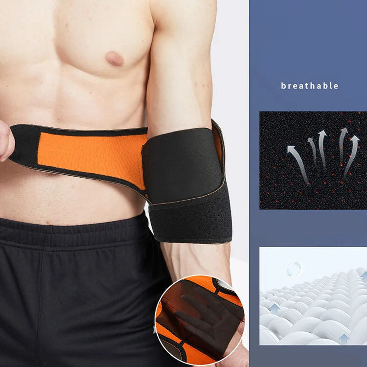 (1 Pair)Adjustable Elbow Compression Sleeve for Women&Men, Braces for Tendonitis and Tennis Elbow，Arm Supports golfer elbow support，tennis elbow relief, for weightlifting One Size