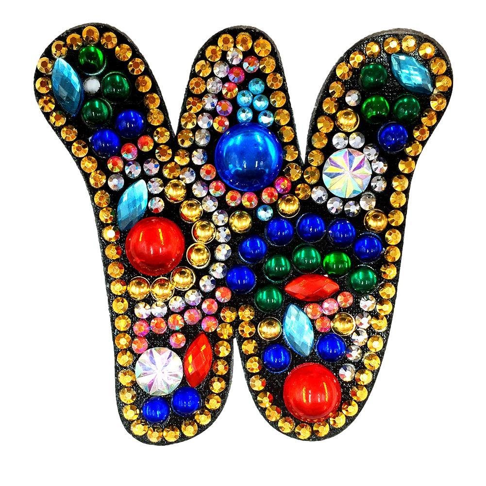 DIY Key Chain Diamond Painting Letters Women Girl Bag Keyring Pendant Gift