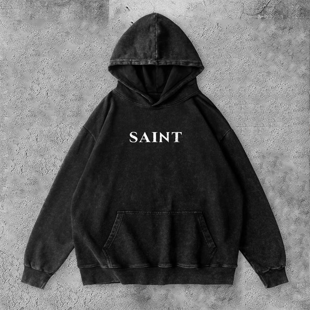 Fallen Angel Revelation 12.9 Long Sleeve Vintage Washed Hoodie