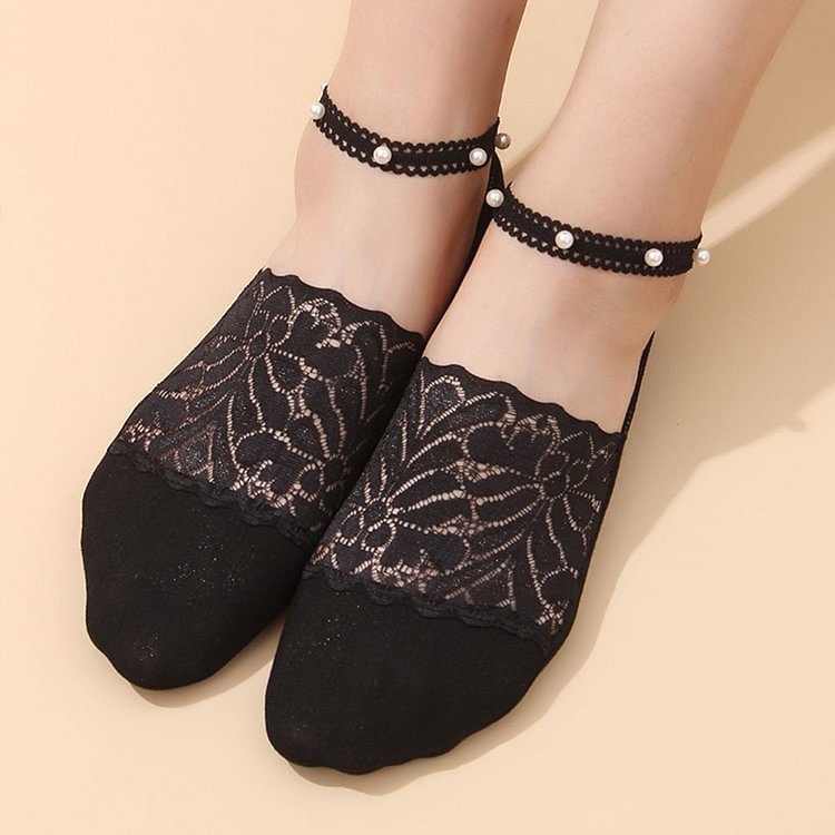 Luckstylish™ Pearl Lace Socks