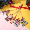 5pcs/set DIY Christmas Diamond Drill Dots Painting Crystal Xmas Trees Hanging Pendant Kits