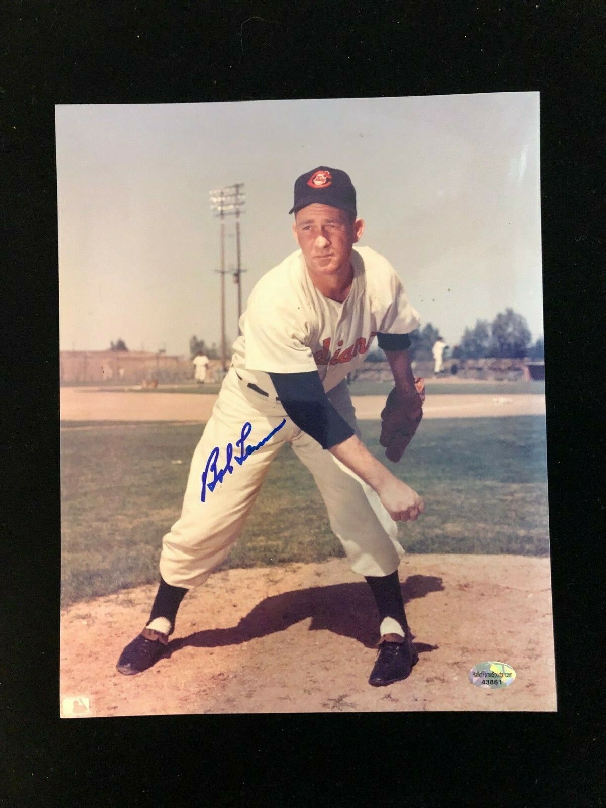 Bob Lemon Signed Autographed Photo Poster painting - COA - Cleveland Indians