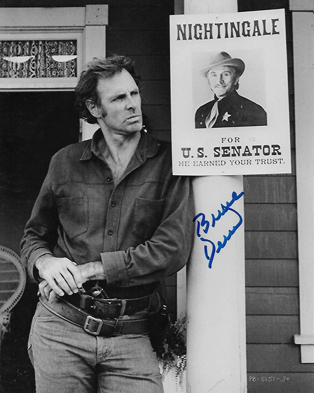 Bruce Dern Posse Original Autographed 8X10 Photo Poster painting #2 signed @Hollywoodshow