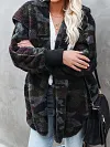 Women's Fashion Camouflage Pocket Padded Jacket Outerwear