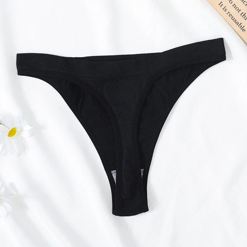 M-XL Women's Thongs G-string Female Sexy Panties Sexy Underwear Cotton Briefs Low Waist Brazilian Thong Ladies Intimate Lingerie