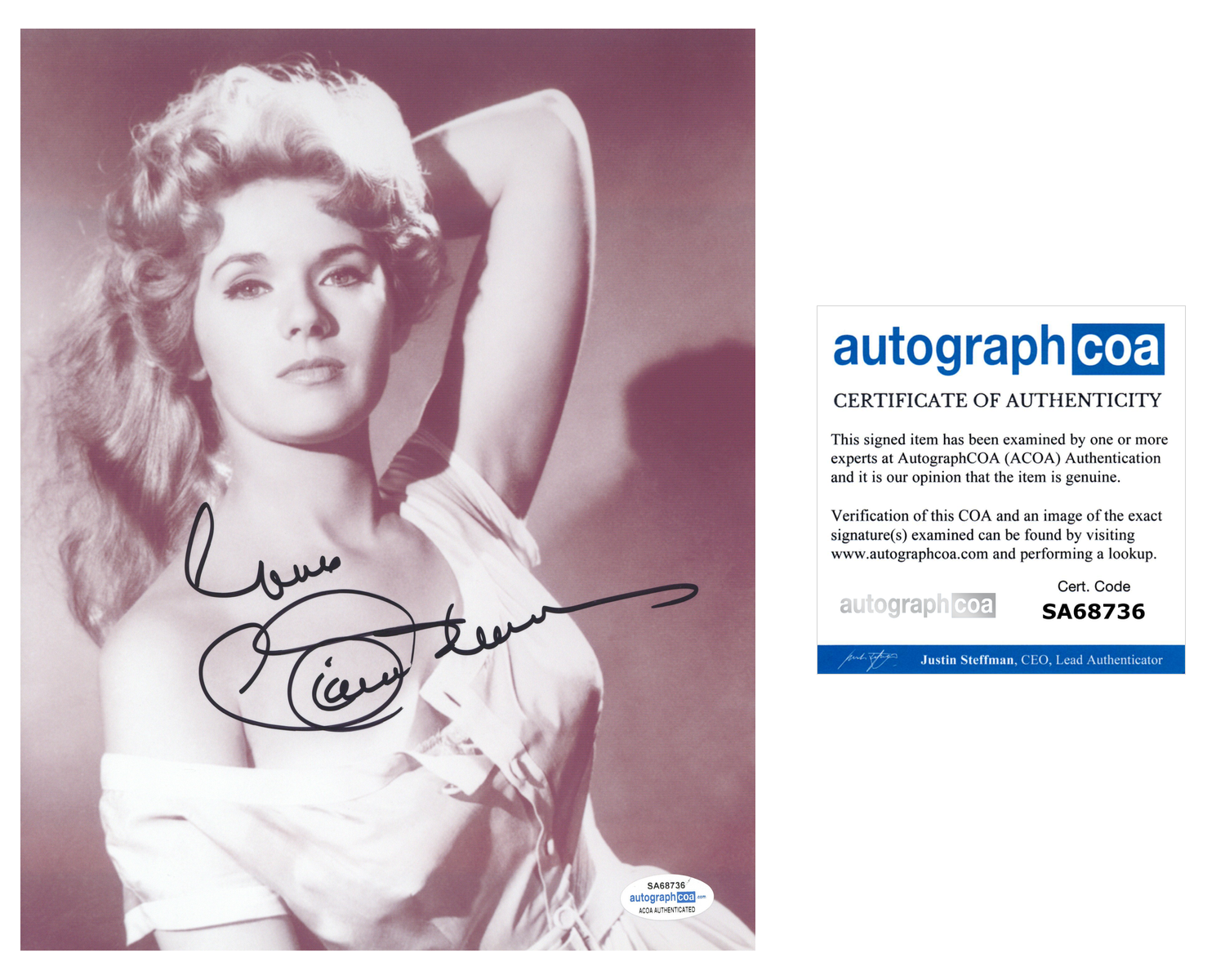 Connie Stevens Signed Autographed 8x10 Photo Poster painting Stunning Actress ACOA COA