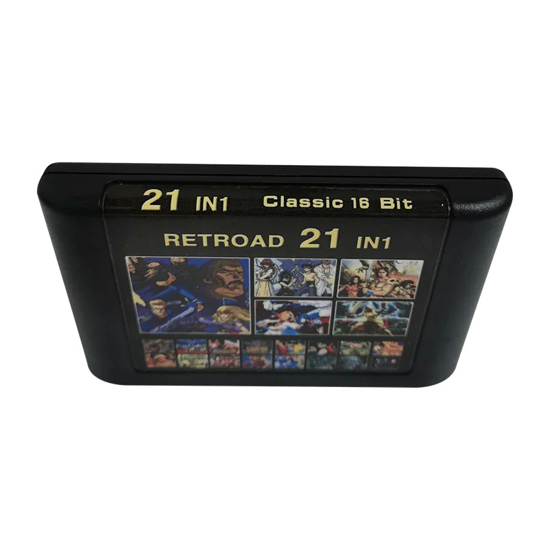 16 Bit Game Cartridge - 21 IN 1 Classic Collection Genesis/MEGA DRIVE Remix Mulit Cart - Region Free