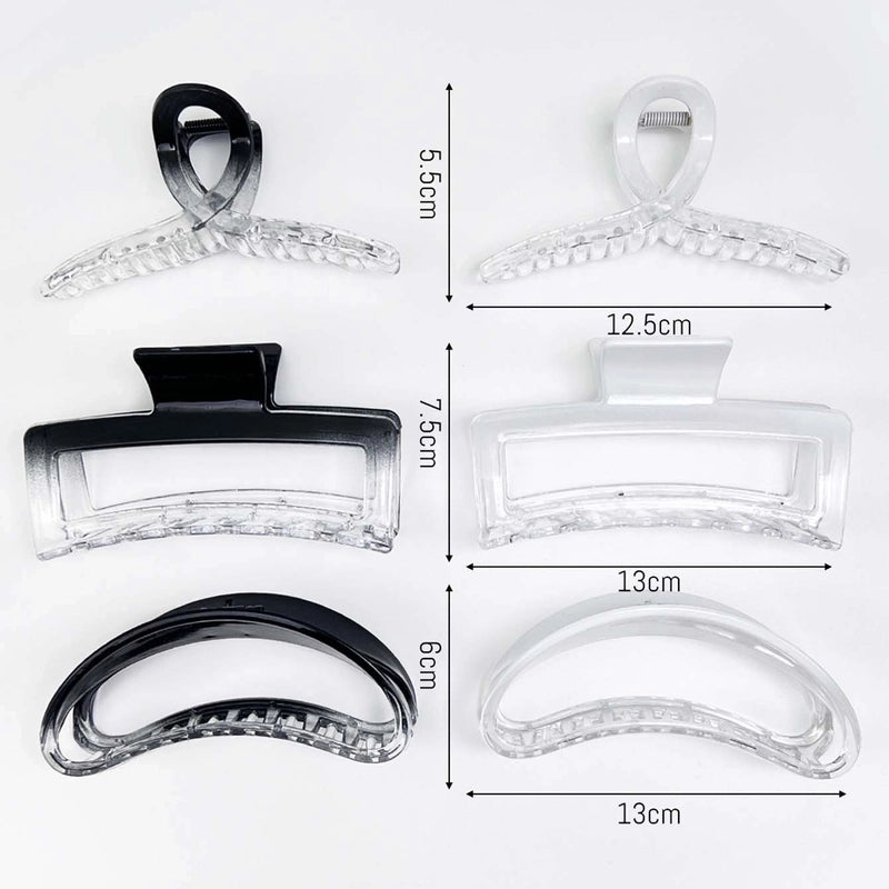 Women’s Basic Minimalist Geometric Square Plastic Hair Claws
