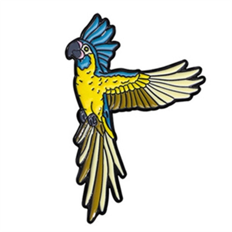 Casual Cartoon Style Cute Crow Animal Parrot Alloy Unisex Brooches