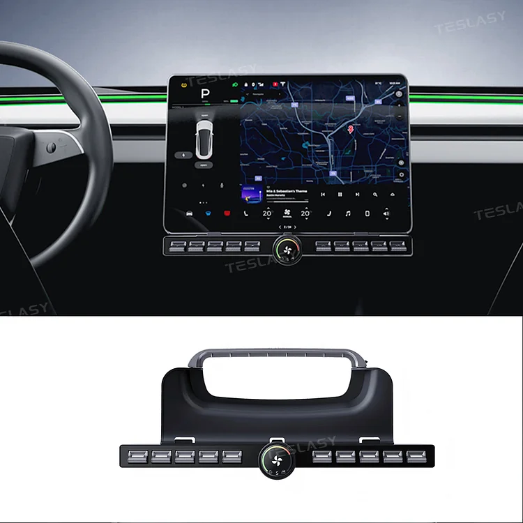 Teslasy 3.0 Multi-function Intelligent Control Rotating Physical Customizable Buttons For Model 3/Y
