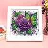 5D DIY Partial Special Shaped Drill Diamond Painting Kit Butterfly Decor With Frame Kit 18x18cm