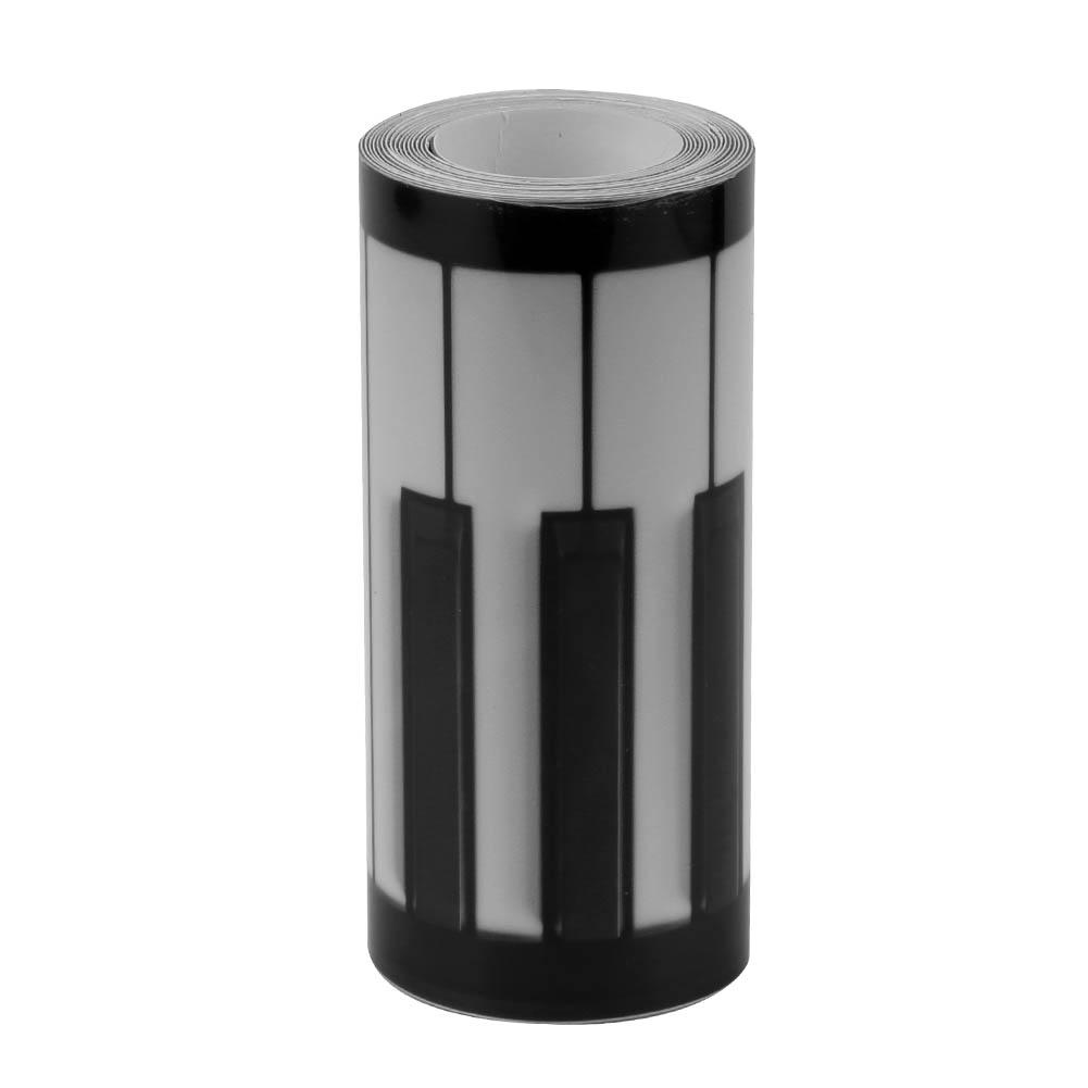 

Fashionable Black and White Piano Keys Waist Line Skirting Wall Sticker, 501 Original