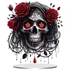 Dark Skull DIY Double-Sided Desktop Ornaments Diamond Art Kits