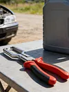 Carbon Steel Multi-Functional Oil Pipe Pliers with Ergonomic Non Slip Handle Fuel Line Removal Disconnect Tool Car Repair Tool Universal for Most Vehicles