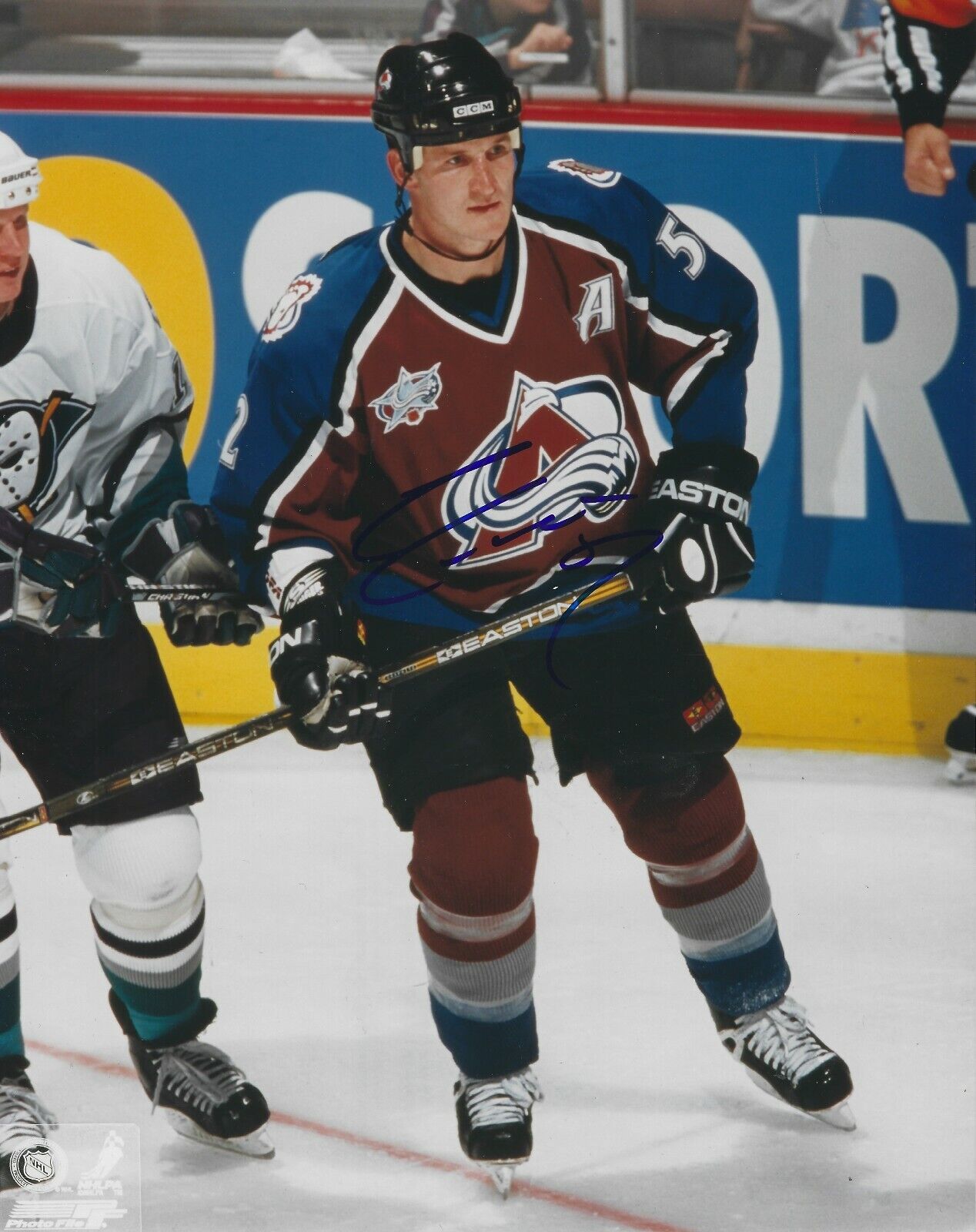 Autographed 8x10 ADAM FOOTE Colorado Avalanche Photo Poster painting - w/COA