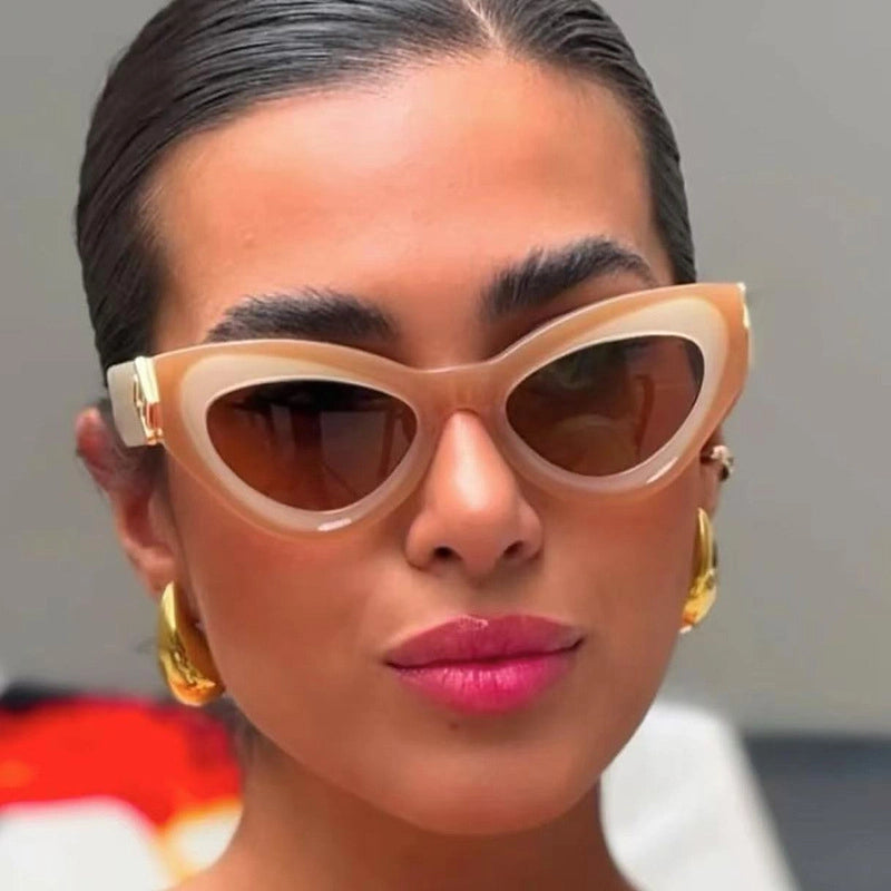 Streetwear Geometric Pc Cat Eye Full Frame Women's Sunglasses