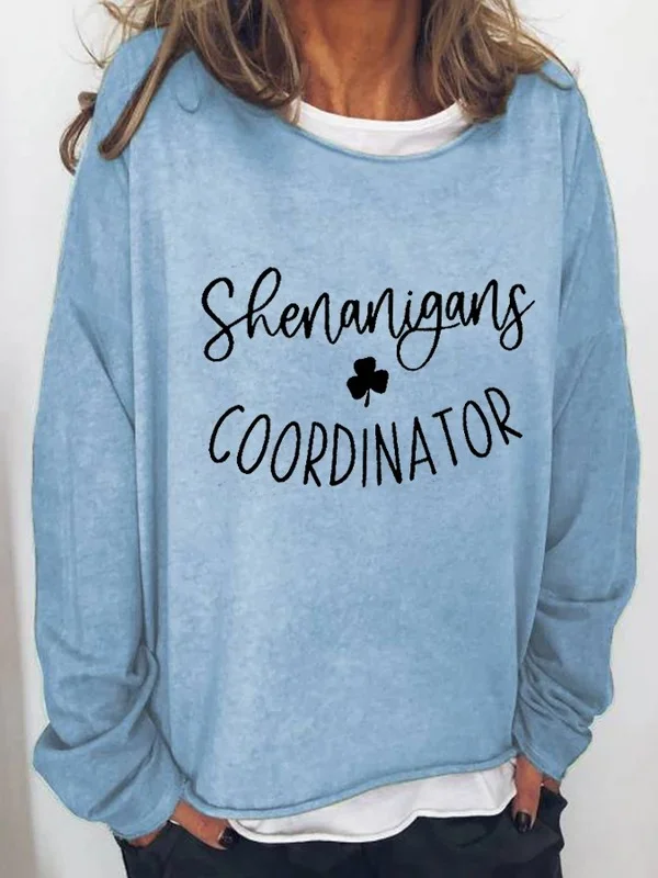 Shenanigans Coordinator Shamrock Printed Women's T-shirt