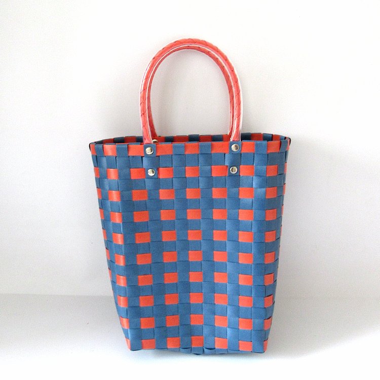 Colorful beach hand carry woven bag