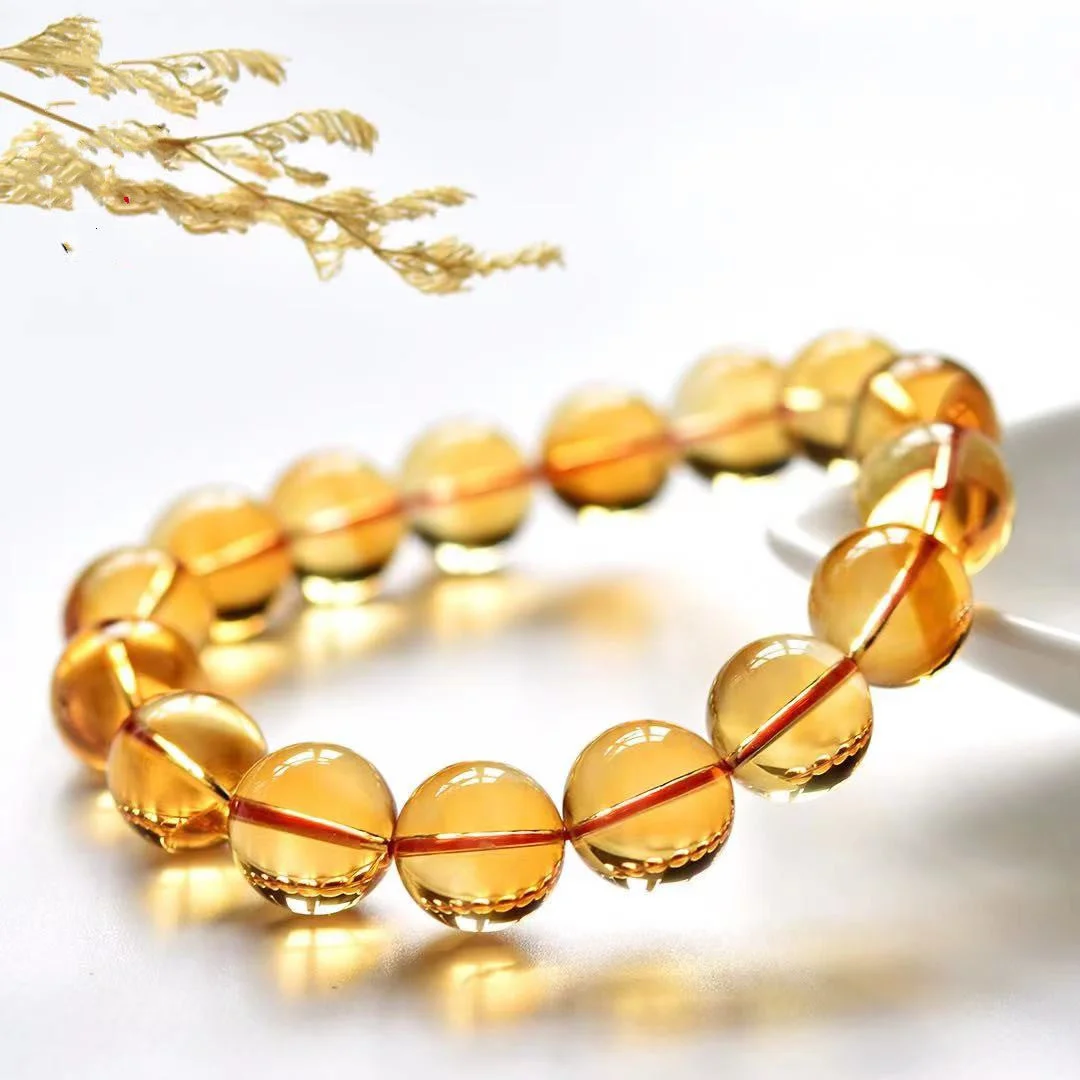 Yellow Citrine Wealth Charm Bracelet
