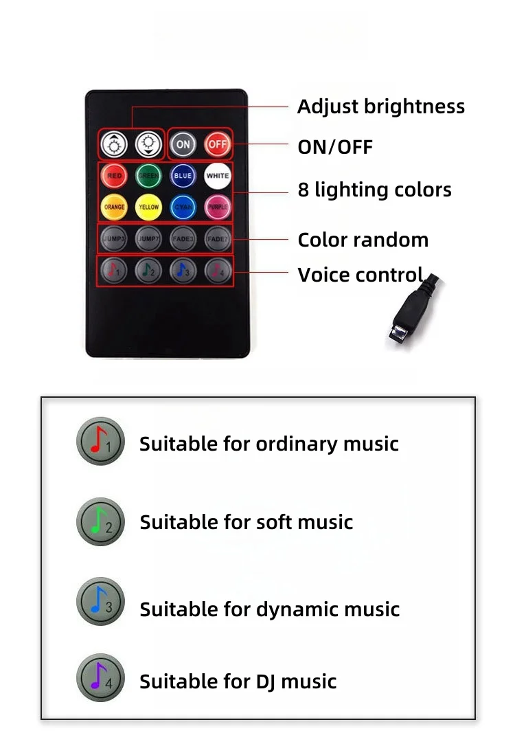 Car modified LED floor mat ambient light