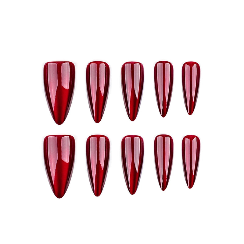 Halloween Solid Color Solid Color ABS Press-on Nails 1 Set