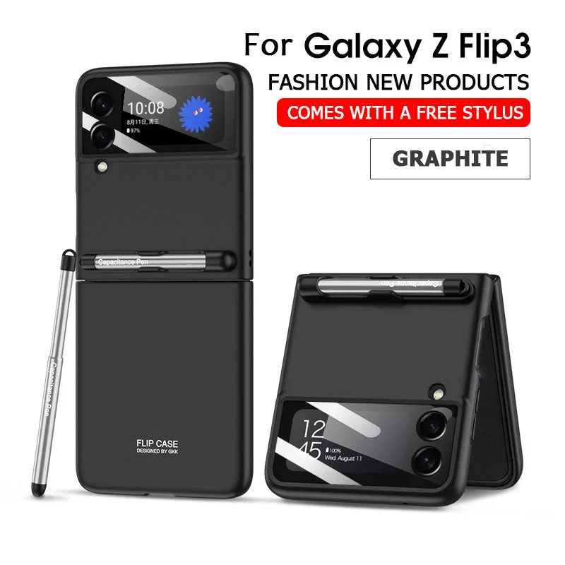 🎁April Sale 2022🎁 For Samsung ZFlip3 Magnetic With Capacitive Pen Phone Case