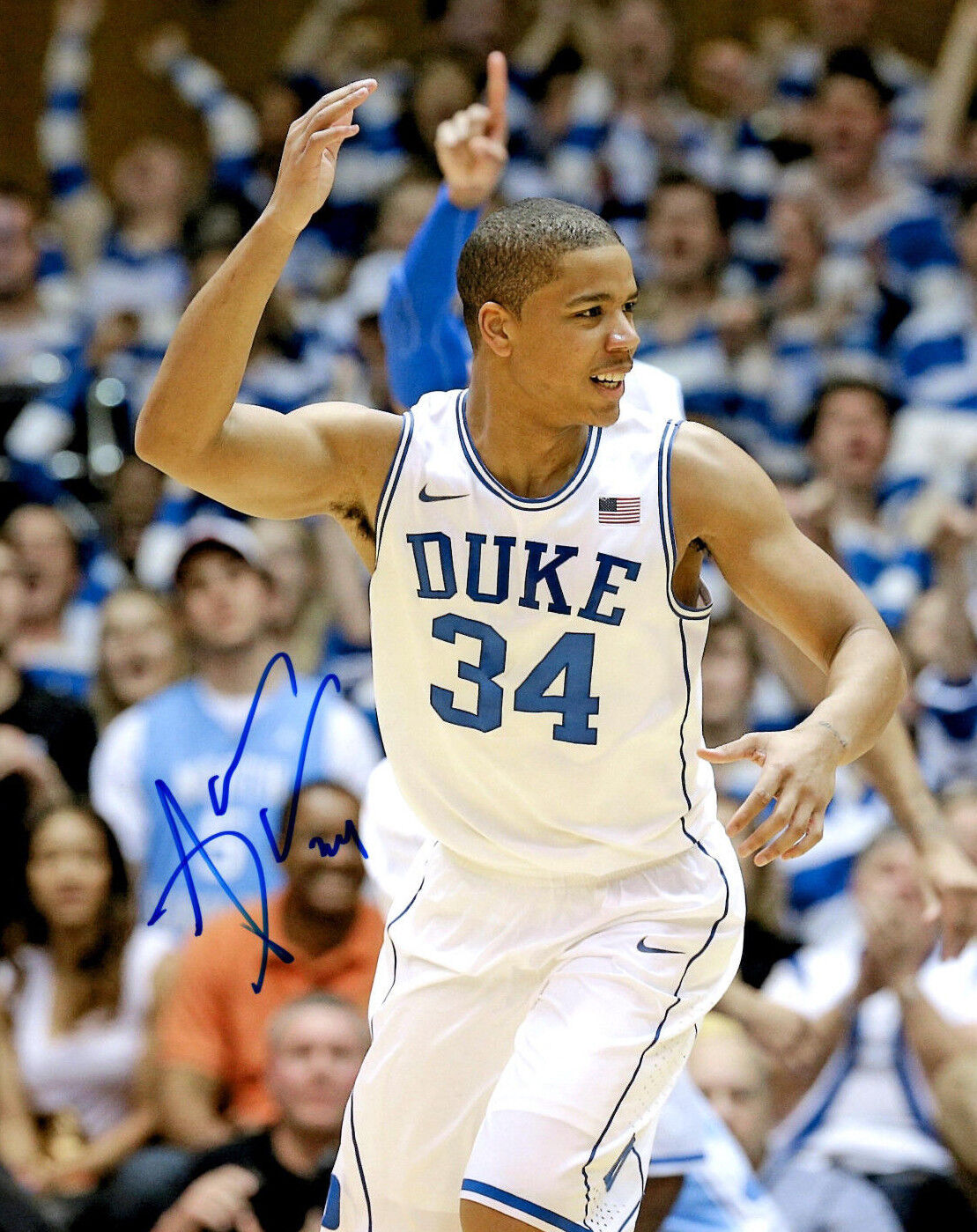 Andre Dawkins Auto Autograph Signed Photo Poster painting 8x10 Duke Blue Devils NBA COA