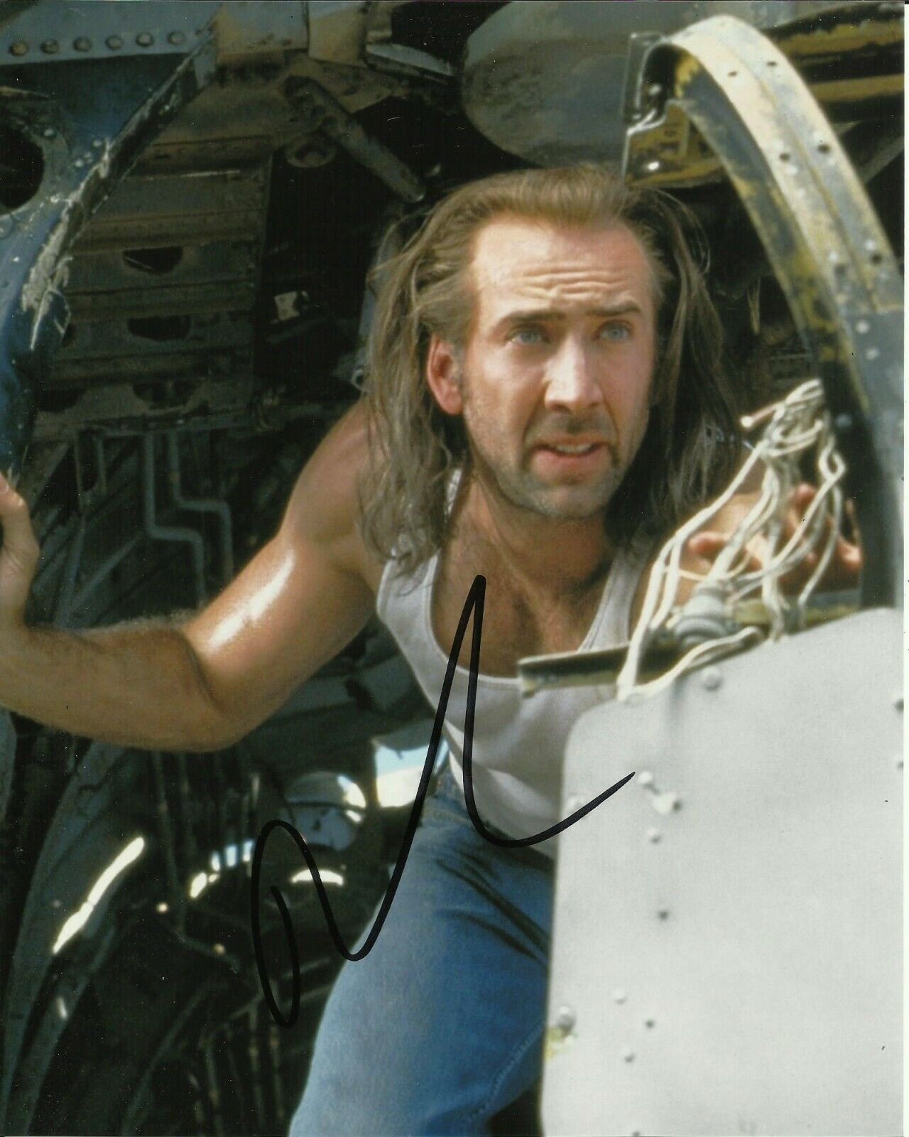 NICOLAS CAGE SIGNED CON AIR Photo Poster painting UACC REG 242 FILM AUTOGRAPHS (2)