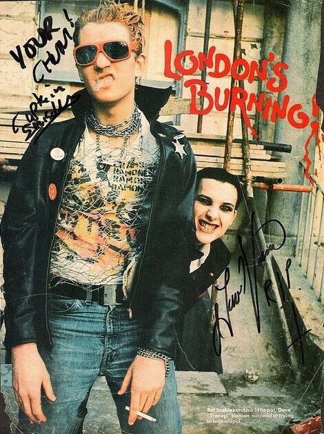 THE DAMNED Signed Photo Poster paintinggraph - CAPTAIN SENSIBLE Dave Vanian Punk Band - Preprint