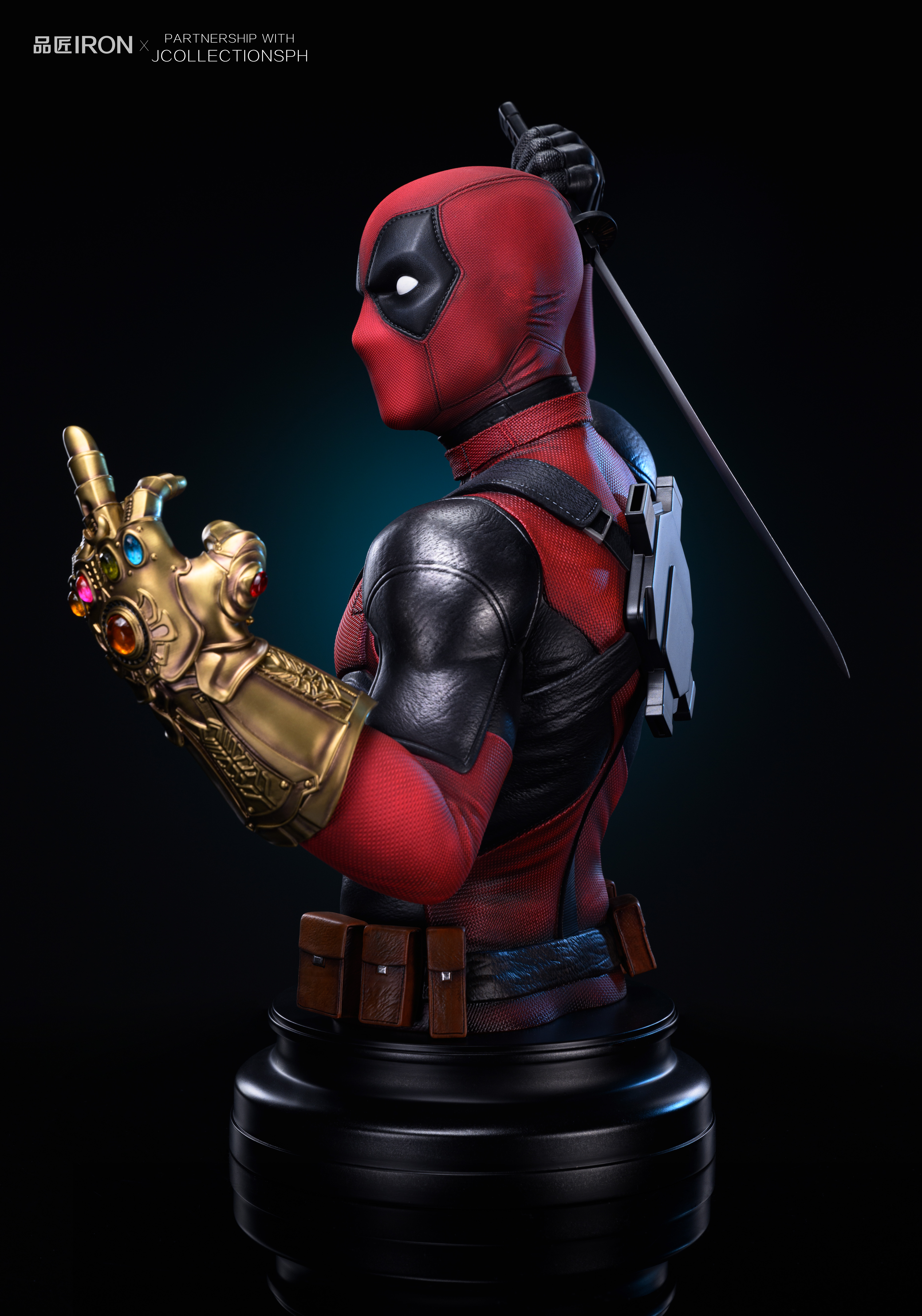 IRON Studio - Marvel MQ060 Deadpool Bust 1/1 & 1/2 Statue(GK)-