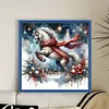 Leaping White Horse-11CT Stamped Cross Stitch 40*40cm/15.75*15.75in tapestrymarket
