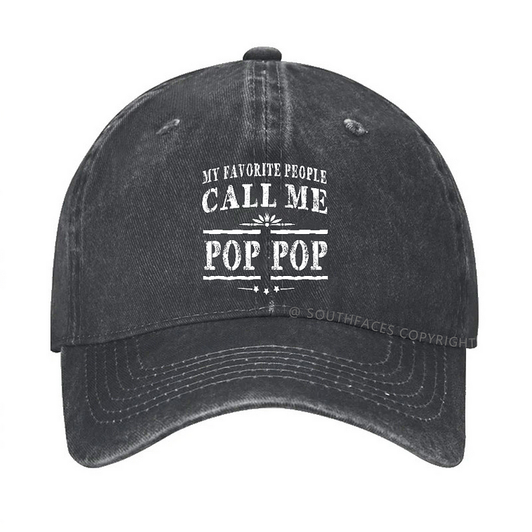 Pop Pop Gifts Grandpa Fathers Day Hat