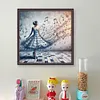 Girl In A Music Skirt-11CT Stamped Cross Stitch 50*50cm/19.69*19.69in tapestrymarket